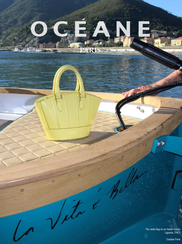 Océane Paris — Jade Bag on an Italian Gozzo, Liguria